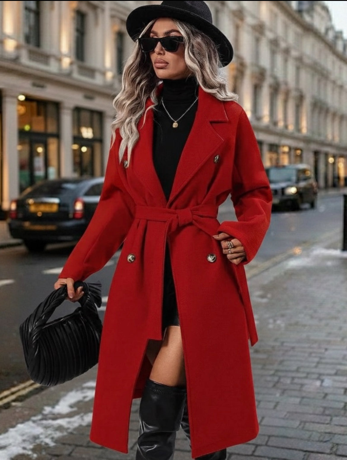 Elevate Your Winter Style – 2025 Luxe Double-Breasted Wool Coat